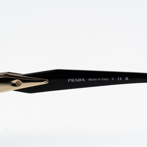 NEW Prada PR65ZS ZVN20I Pale Gold Purple Brown Oval Metal Unisex Sunglasses - Picture 8 of 11